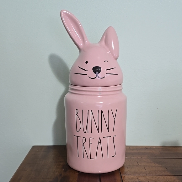 Rae Dunn Other - Pink Bunny Treats Cookie Jar